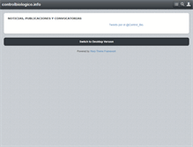 Tablet Screenshot of controlbiologico.info